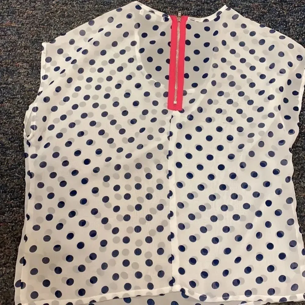 Delia’s Polka Dot Sheer Top sz. S